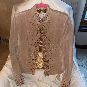 Pamela McCoy Womens suede jacket. Size: Medium.